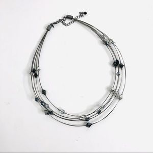 Multi Strand Floating Cut Bead Necklace Avon